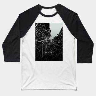 geneva Switzerland City Map dark Baseball T-Shirt